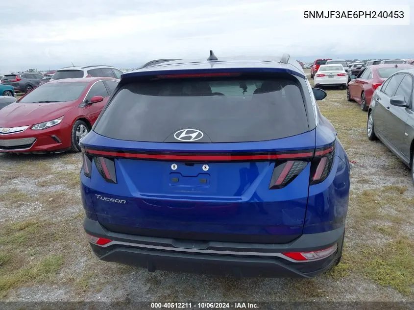 2023 Hyundai Tucson Sel VIN: 5NMJF3AE6PH240453 Lot: 40512211