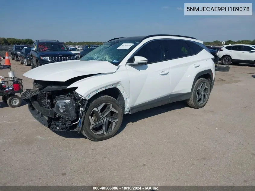 2023 Hyundai Tucson Limited VIN: 5NMJECAE9PH189078 Lot: 40566086