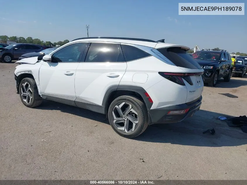 2023 Hyundai Tucson Limited VIN: 5NMJECAE9PH189078 Lot: 40566086