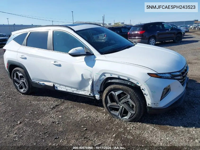 2023 Hyundai Tucson Sel VIN: 5NMJFCAE5PH243523 Lot: 40578960