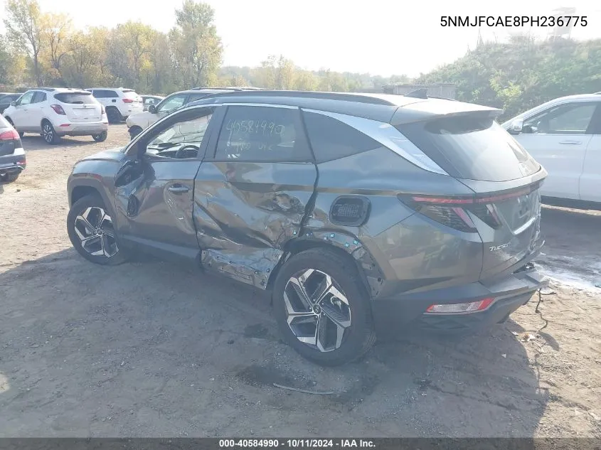 2023 Hyundai Tucson Sel VIN: 5NMJFCAE8PH236775 Lot: 40584990