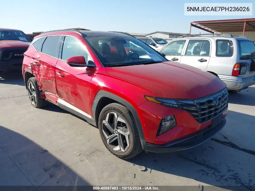 2023 Hyundai Tucson Limited VIN: 5NMJECAE7PH236026 Lot: 40597483