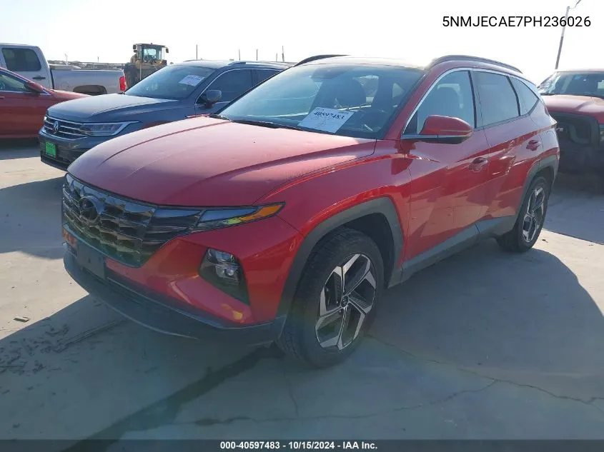 2023 Hyundai Tucson Limited VIN: 5NMJECAE7PH236026 Lot: 40597483