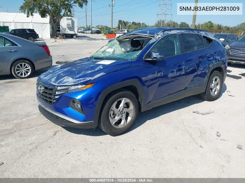 2023 Hyundai Tucson Sel VIN: 5NMJB3AE0PH281009 Lot: 40657018