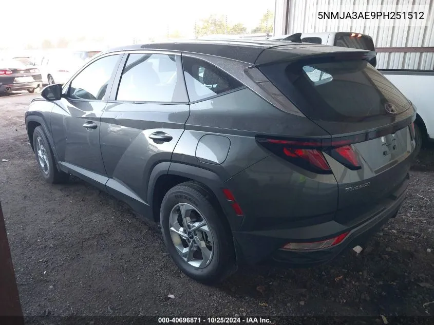 2023 Hyundai Tucson Se VIN: 5NMJA3AE9PH251512 Lot: 40696871