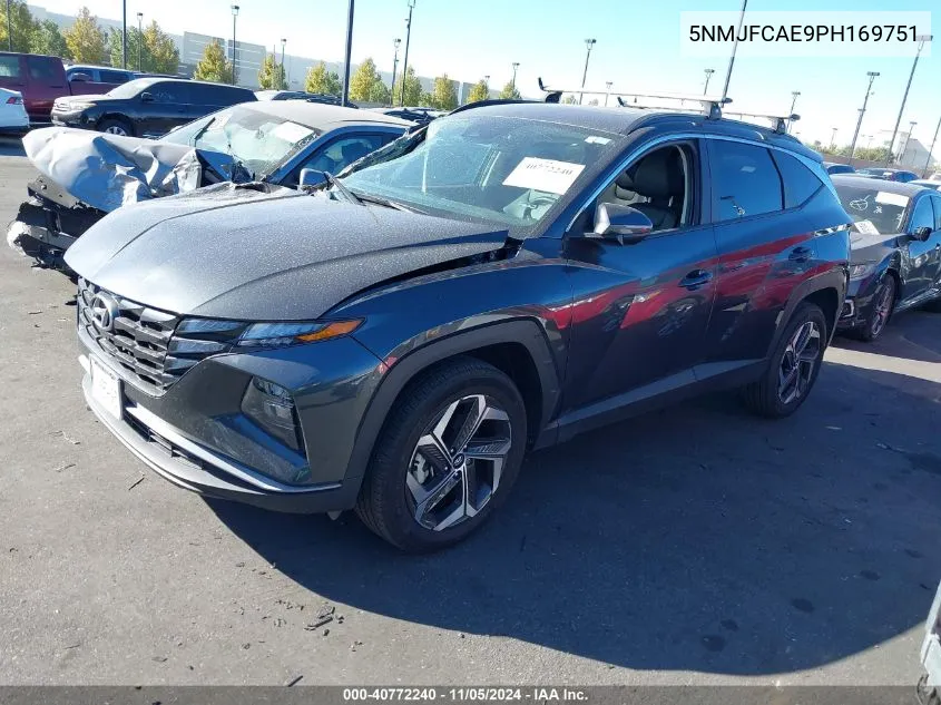 2023 Hyundai Tucson Sel VIN: 5NMJFCAE9PH169751 Lot: 40772240