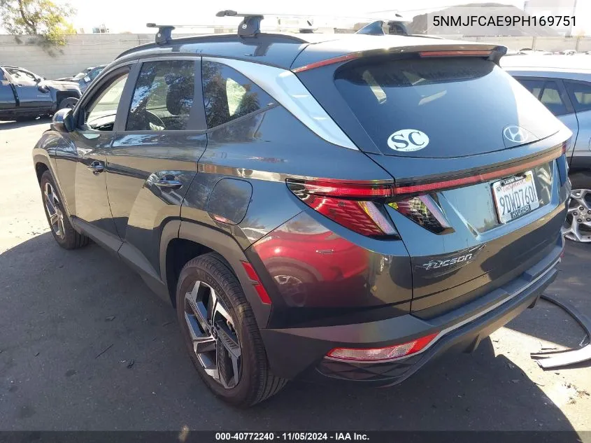 2023 Hyundai Tucson Sel VIN: 5NMJFCAE9PH169751 Lot: 40772240