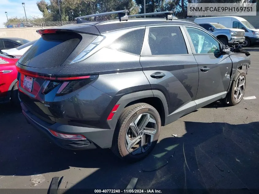 2023 Hyundai Tucson Sel VIN: 5NMJFCAE9PH169751 Lot: 40772240