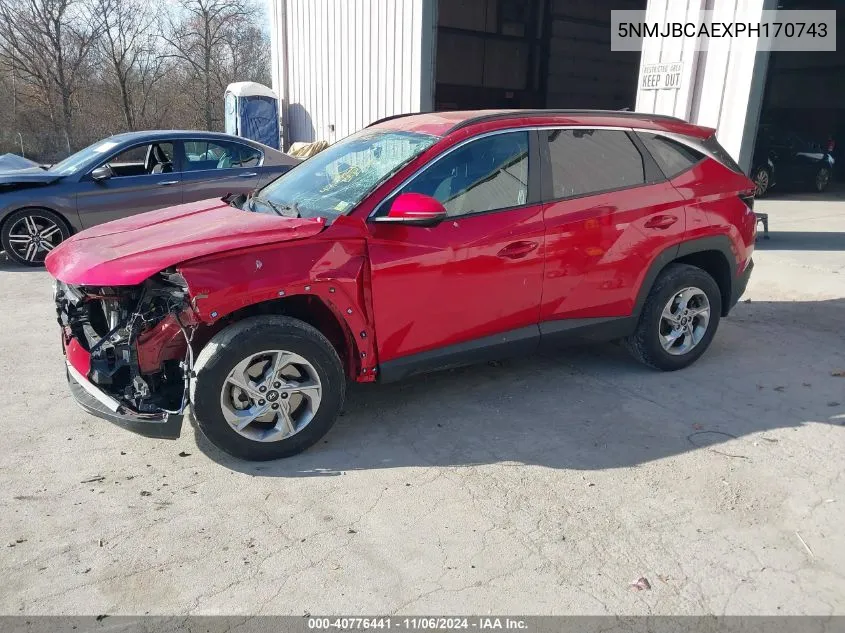 2023 Hyundai Tucson Sel VIN: 5NMJBCAEXPH170743 Lot: 40776441