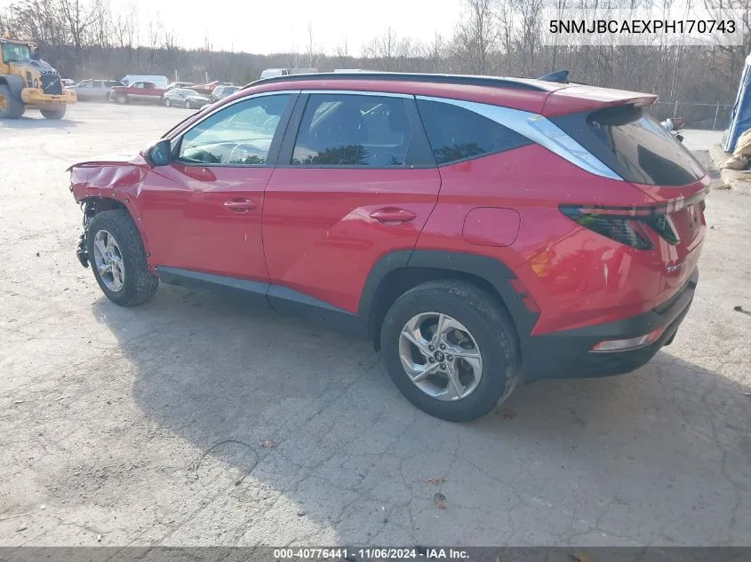 2023 Hyundai Tucson Sel VIN: 5NMJBCAEXPH170743 Lot: 40776441