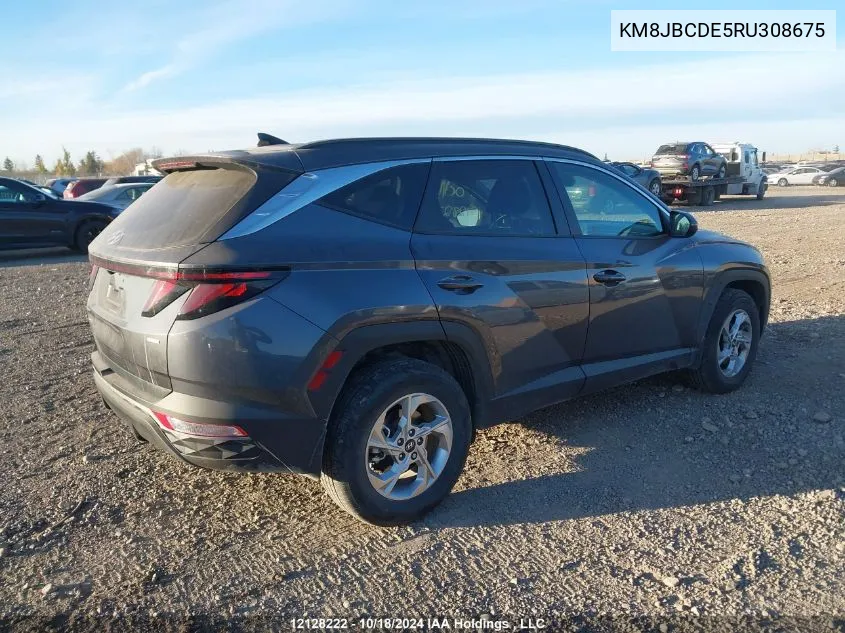 2024 Hyundai Tucson Sel VIN: KM8JBCDE5RU308675 Lot: 12128222