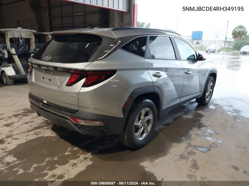 2024 Hyundai Tucson Sel VIN: 5NMJBCDE4RH349195 Lot: 39606897