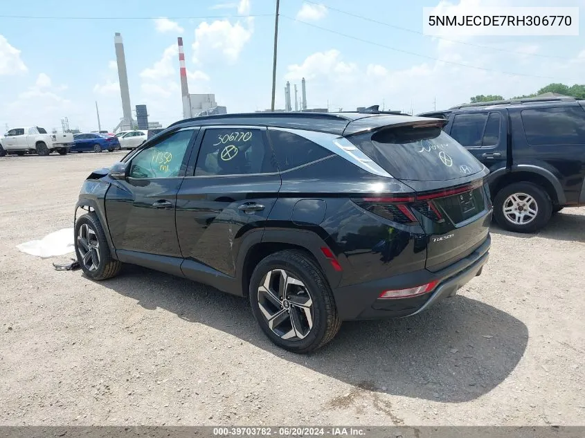 2024 Hyundai Tucson Limited VIN: 5NMJECDE7RH306770 Lot: 39703782