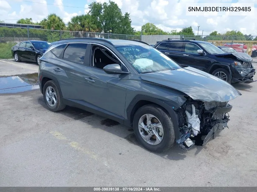 2024 Hyundai Tucson Sel VIN: 5NMJB3DE1RH329485 Lot: 39839138