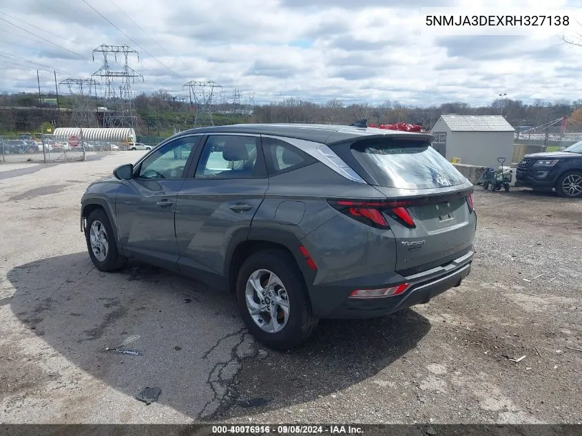 2024 Hyundai Tucson Se VIN: 5NMJA3DEXRH327138 Lot: 40076916