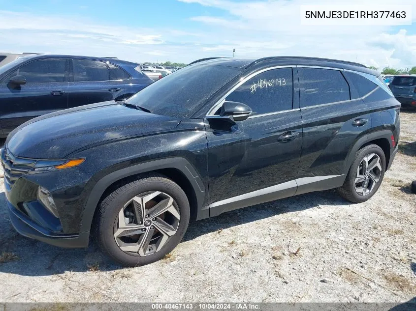 2024 Hyundai Tucson Limited VIN: 5NMJE3DE1RH377463 Lot: 40467143