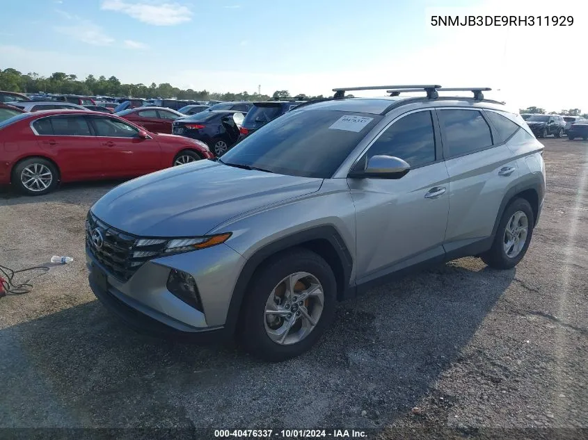 2024 Hyundai Tucson Sel VIN: 5NMJB3DE9RH311929 Lot: 40476337