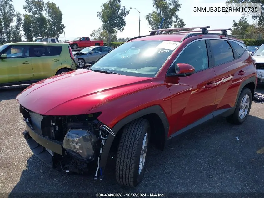 2024 Hyundai Tucson Sel VIN: 5NMJB3DE2RH410785 Lot: 40498975