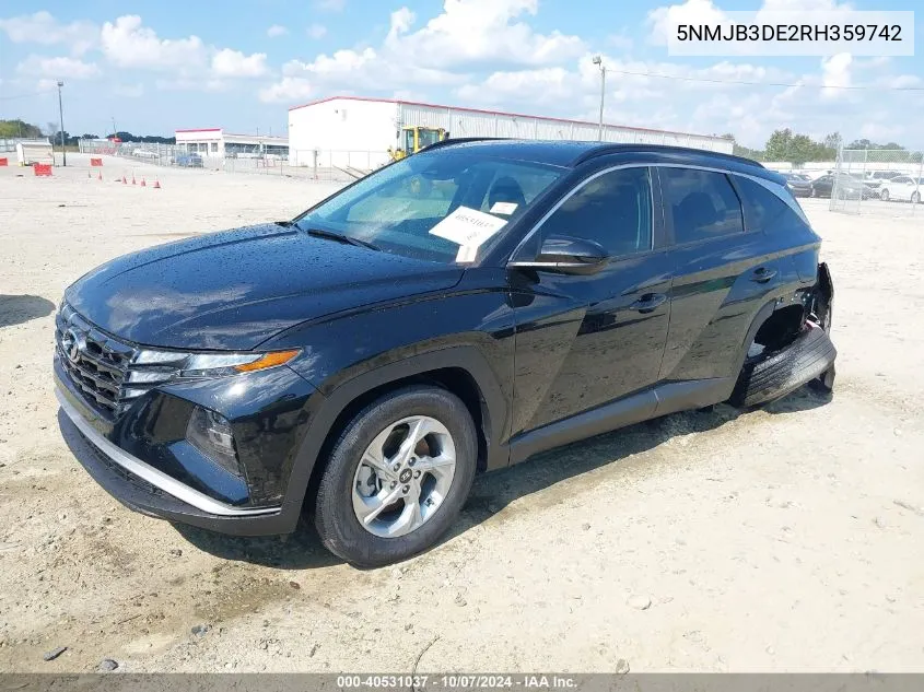 2024 Hyundai Tucson Sel VIN: 5NMJB3DE2RH359742 Lot: 40531037