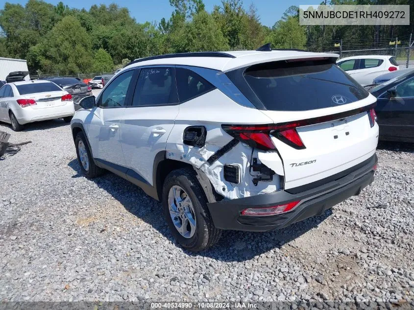 2024 Hyundai Tucson Sel VIN: 5NMJBCDE1RH409272 Lot: 40534990