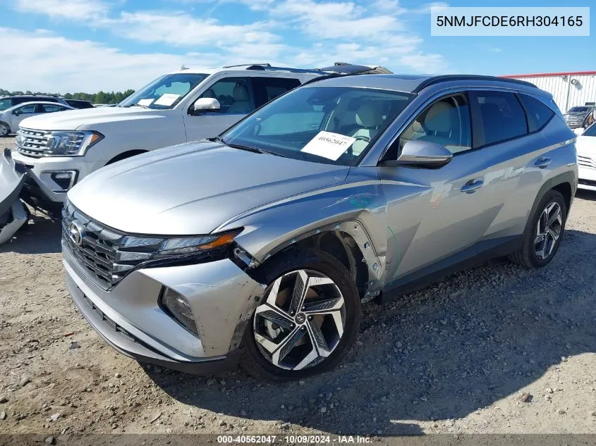 2024 Hyundai Tucson Sel VIN: 5NMJFCDE6RH304165 Lot: 40562047