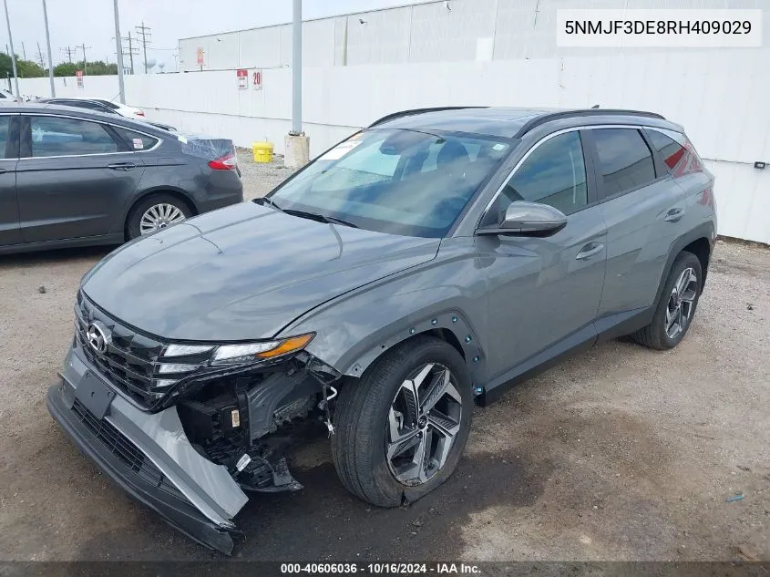 2024 Hyundai Tucson Sel VIN: 5NMJF3DE8RH409029 Lot: 40606036