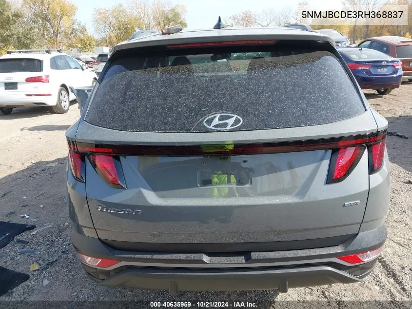 2024 Hyundai Tucson Sel VIN: 5NMJBCDE3RH368837 Lot: 40635959