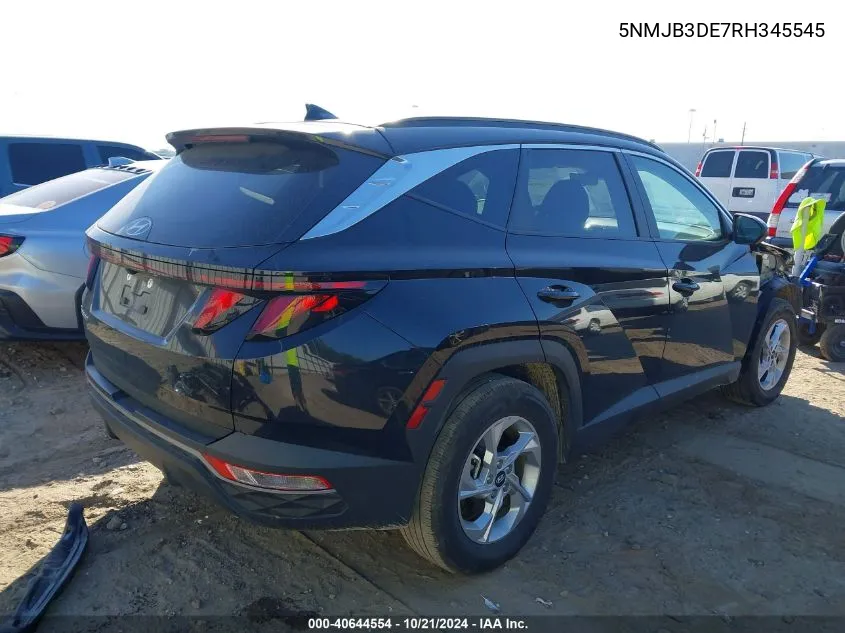 2024 Hyundai Tucson Sel VIN: 5NMJB3DE7RH345545 Lot: 40644554