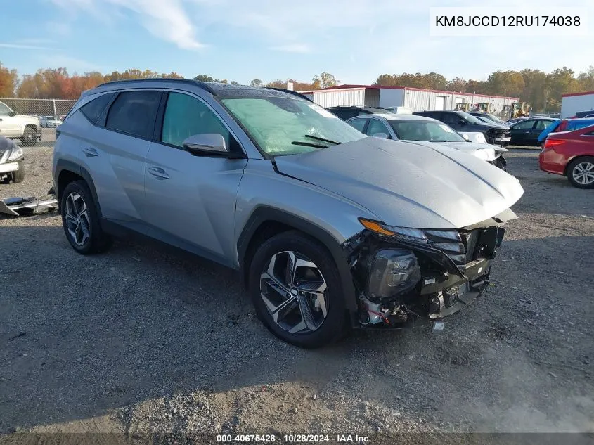 2024 Hyundai Tucson Hybrid Sel Convenience VIN: KM8JCCD12RU174038 Lot: 40675428