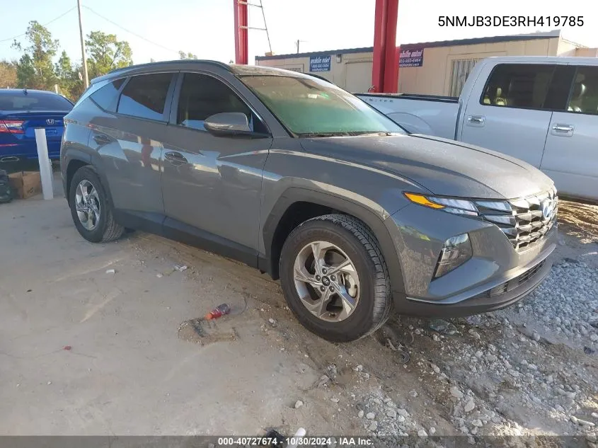 2024 Hyundai Tucson Sel VIN: 5NMJB3DE3RH419785 Lot: 40727674