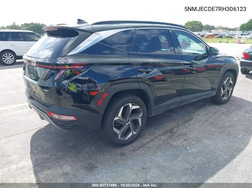 2024 Hyundai Tucson Limited VIN: 5NMJECDE7RH306123 Lot: 40737490