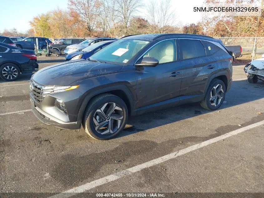 2024 Hyundai Tucson Sel VIN: 5NMJFCDE6RH329695 Lot: 40742455