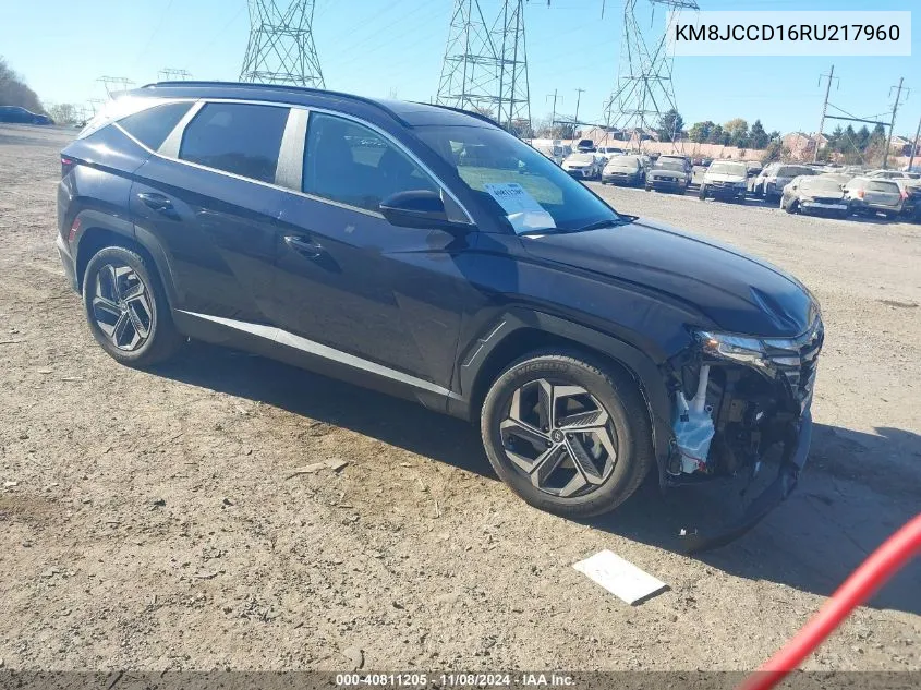 2024 Hyundai Tucson Hybrid Sel Convenience VIN: KM8JCCD16RU217960 Lot: 40811205