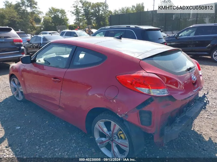 2012 Hyundai Veloster VIN: KMHTC6ADXCU050812 Lot: 40238805