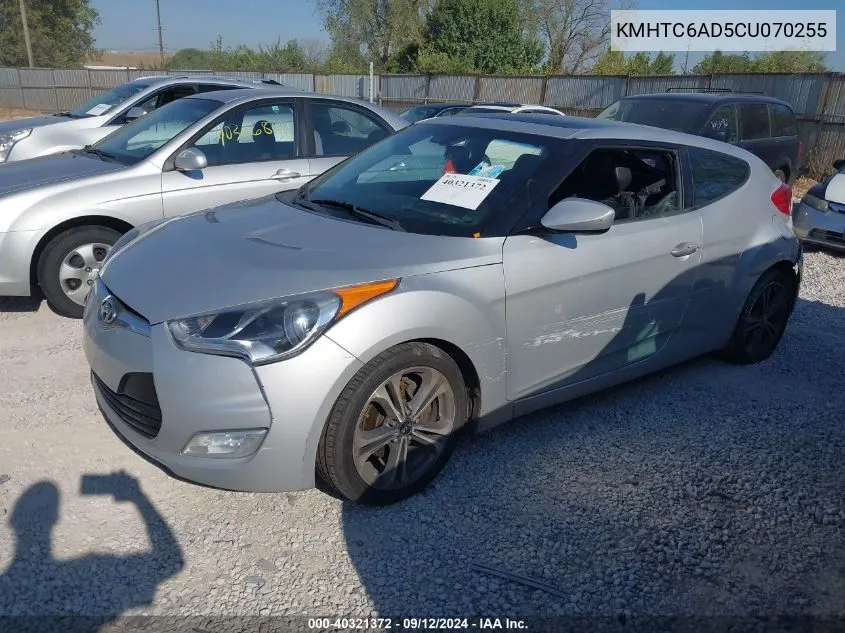 KMHTC6AD5CU070255 2012 Hyundai Veloster