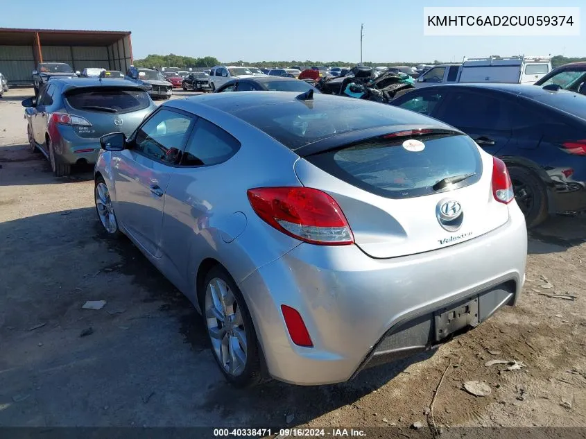 KMHTC6AD2CU059374 2012 Hyundai Veloster