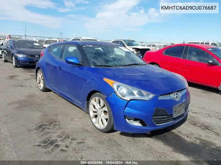 2012 Hyundai Veloster Base W/Black VIN: KMHTC6AD9CU076687 Lot: 40525866