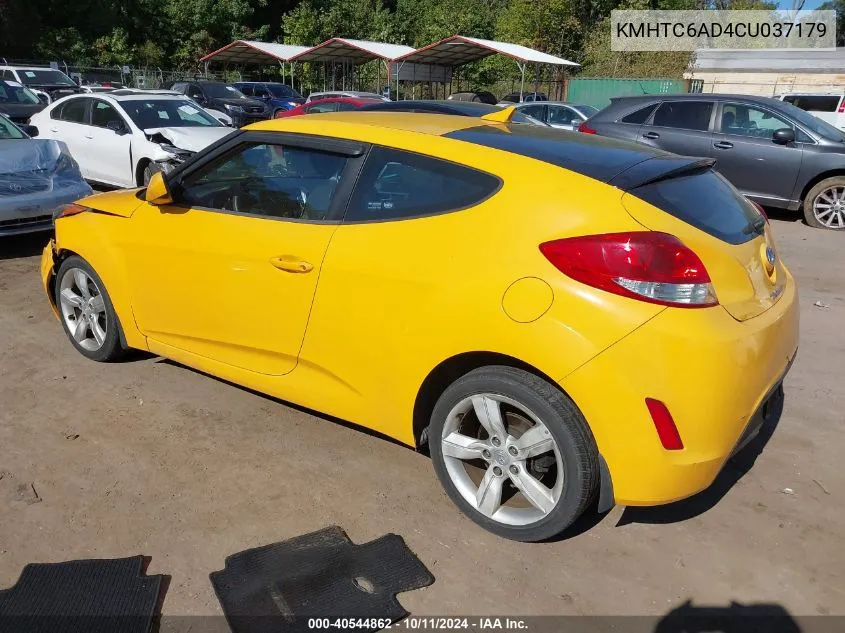 2012 Hyundai Veloster VIN: KMHTC6AD4CU037179 Lot: 40544862