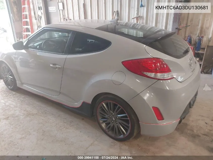 2013 Hyundai Veloster Re:mix VIN: KMHTC6AD3DU130681 Lot: 39941158