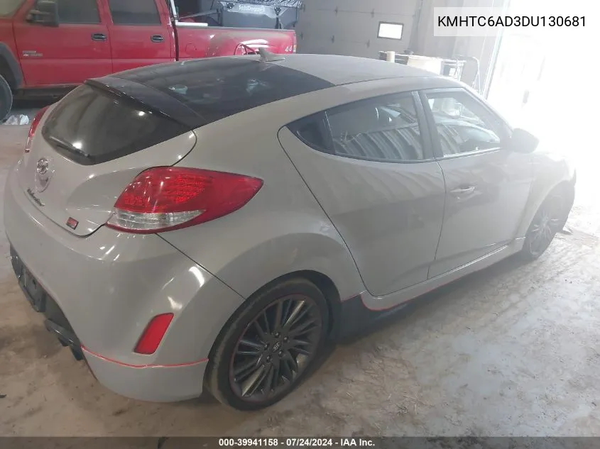 2013 Hyundai Veloster Re:mix VIN: KMHTC6AD3DU130681 Lot: 39941158