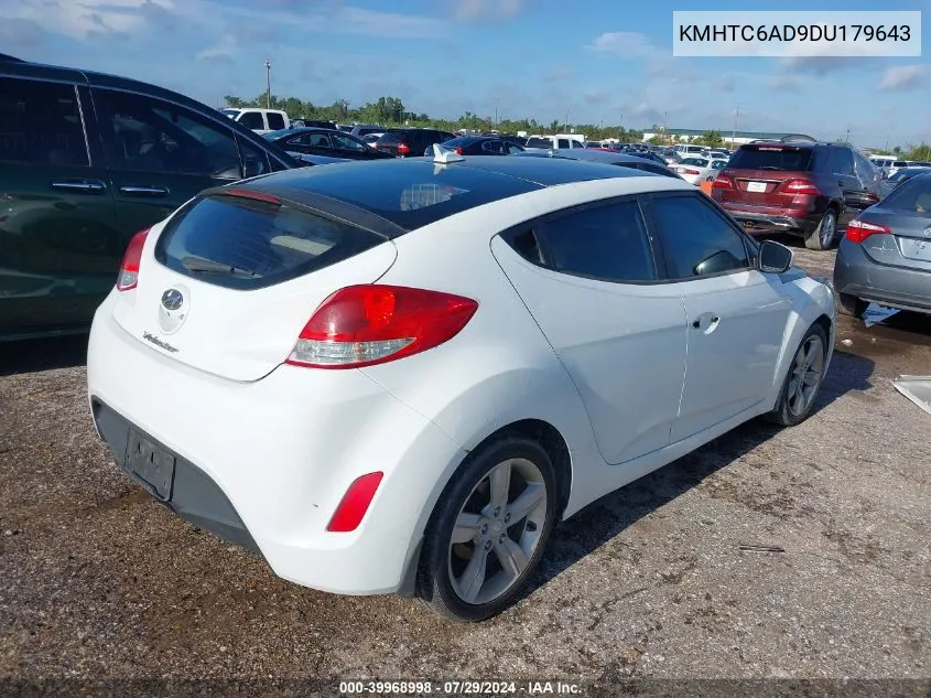 KMHTC6AD9DU179643 2013 Hyundai Veloster Base W/Gray