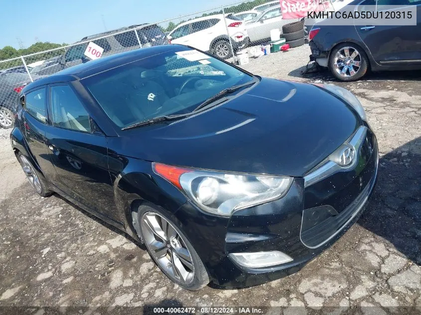 KMHTC6AD5DU120315 2013 Hyundai Veloster Base W/Gray