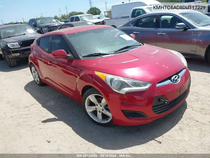 KMHTC6AD8DU117229 2013 Hyundai Veloster Base W/Gray