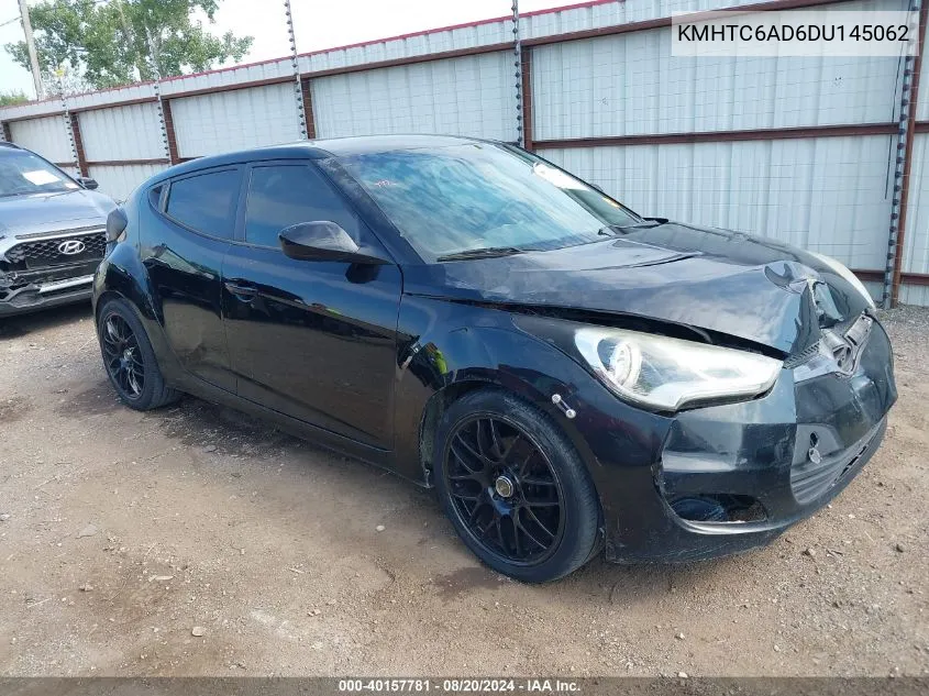 KMHTC6AD6DU145062 2013 Hyundai Veloster Base W/Black