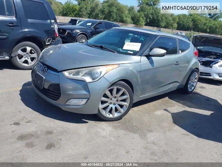 KMHTC6AD9DU179254 2013 Hyundai Veloster Base W/Black