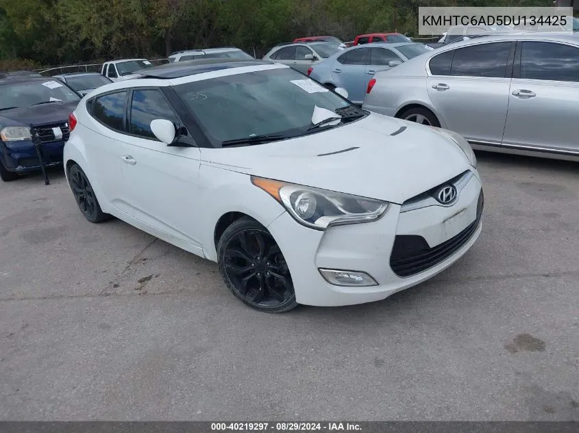 2013 Hyundai Veloster Base W/Gray VIN: KMHTC6AD5DU134425 Lot: 40219297