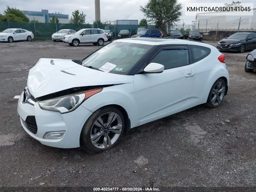 2013 Hyundai Veloster Base W/Black VIN: KMHTC6AD8DU141045 Lot: 40234777