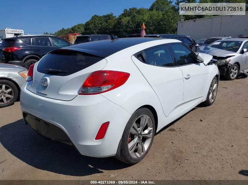 KMHTC6AD1DU172816 2013 Hyundai Veloster Base W/Gray