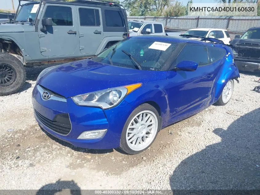 2013 Hyundai Veloster VIN: KMHTC6AD4DU160630 Lot: 40300330