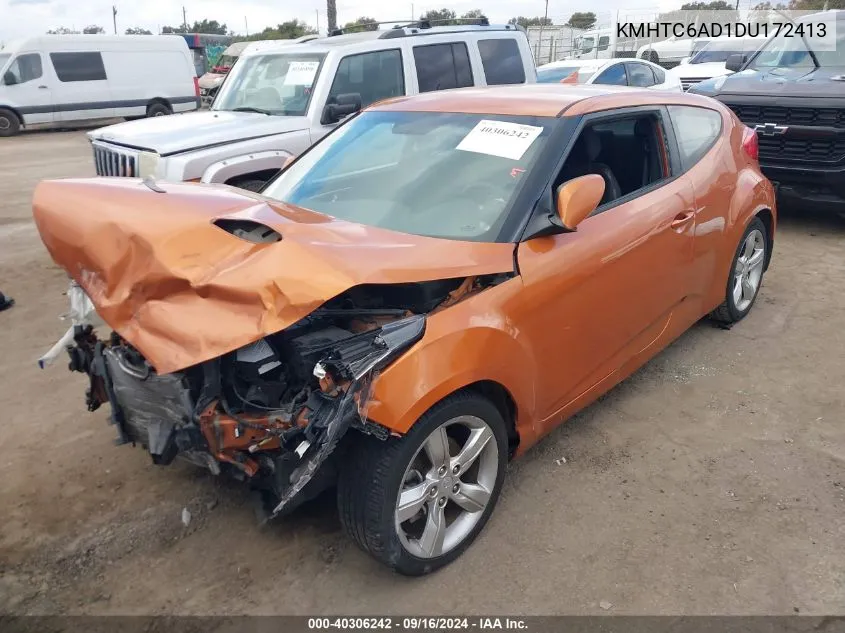 KMHTC6AD1DU172413 2013 Hyundai Veloster